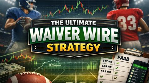 The Ultimate Waiver Wire Strategy Guide for Fantasy Football