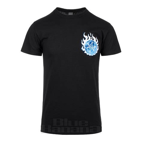 Official Bring Me The Horizon Blue Flame Globe T Shirt Bmth Band Merch