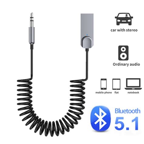 Aux Adaptador Bluetooth Para Carro Jack De Mm Usb Receptor Kit