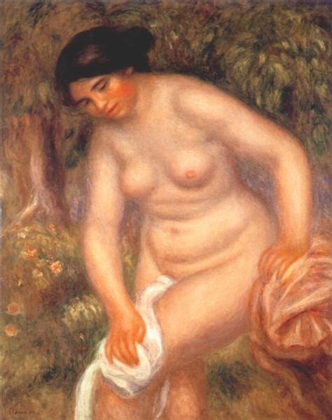 Bather Drying Herself 1895 Pierre Auguste Renoir WikiArt Org