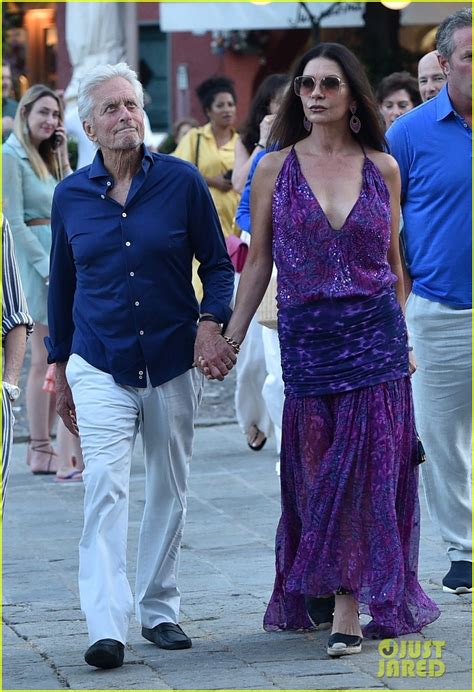 Catherine Zeta-Jones Goes Glam in Purple During Italian Getaway With ...