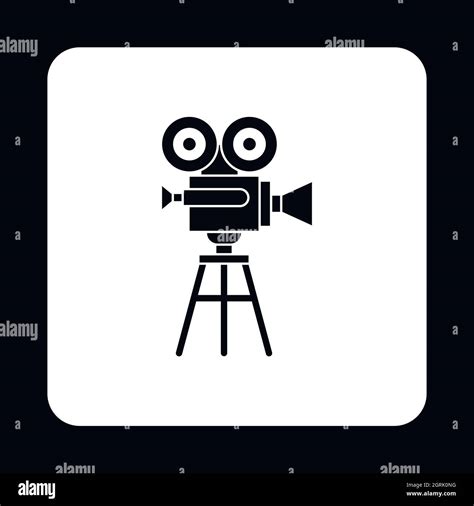 Retro Cinema Camera Icon Simple Style Stock Vector Image Art Alamy