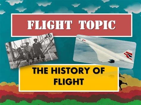 The History Of Flight Primary History Secondary School Teaching