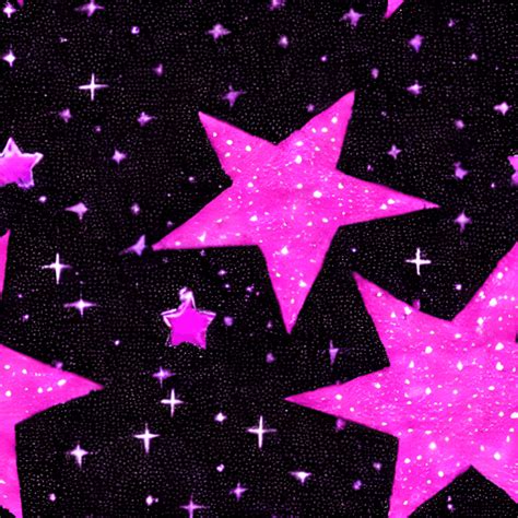 Pink And Black Stars Background