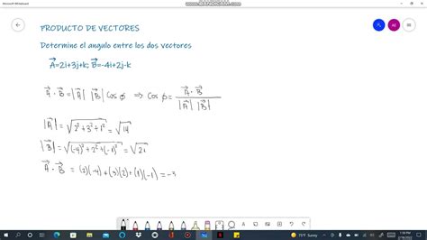 Determine El Ngulo Entre Los Dos Vectores A I J K B I J K