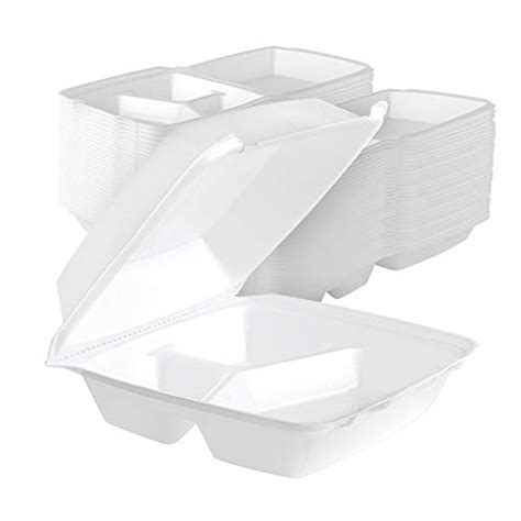 Stock Your Home 8 Inch Clamshell Styrofoam Containers 25 Count 3