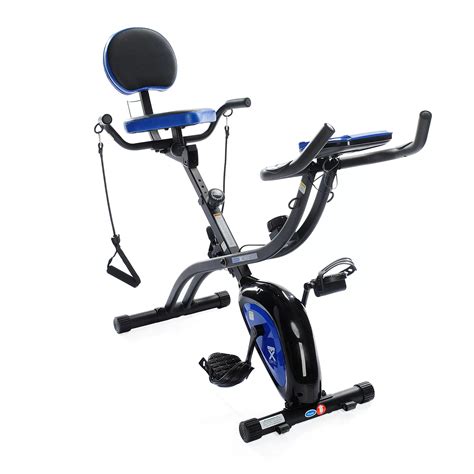 (ShopHQ) Duo X-Bike Recumbent & Upright Foldable Exercise Bike w