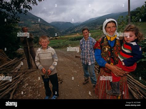 Albanian farming family, Kukes, Albania Stock Photo - Alamy