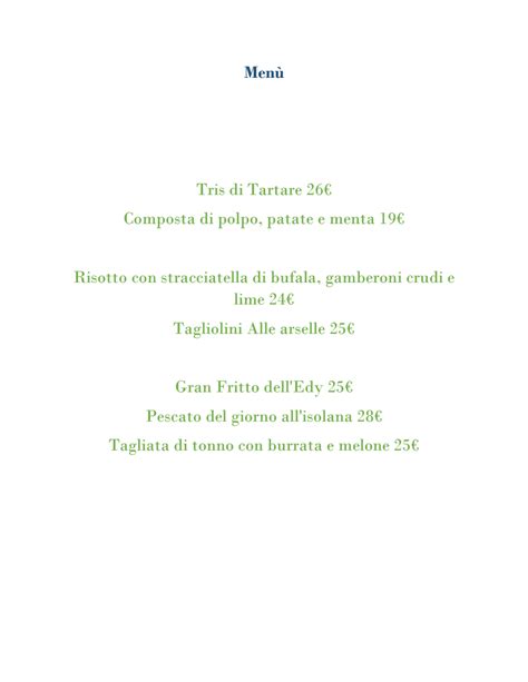 Carta Y Men Actualizados Bagno Edy En Pietrasanta Thefork