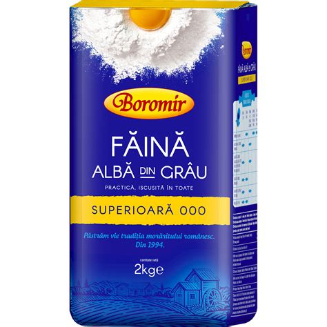 Făină albă din grâu superioară 000 2kg