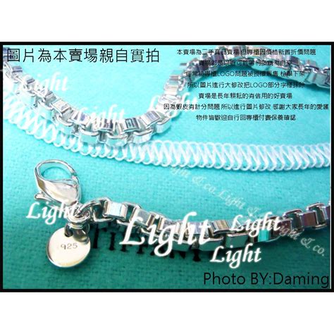 【light】 925 純銀 超經典 威尼斯 附防塵袋 手鍊 專櫃真品已送洗 Tiffany 蝦皮購物