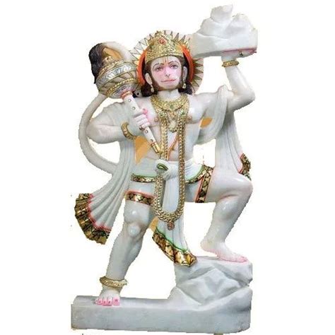 Marble Veer Hanuman Statue For Worship Pattern Painted At Rs 25 000