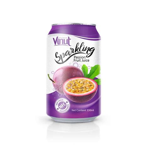 Sparkling Passion Fruit Juice Drink Vinut Carbonated Drinks