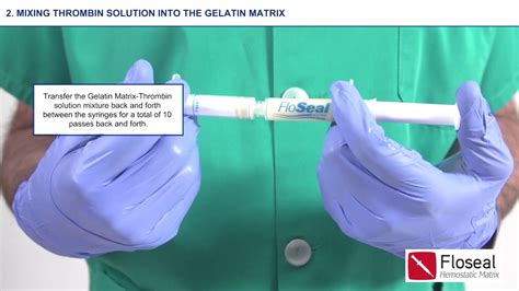 FLOSEAL Hemostatic Matrix Product Preparation - YouTube