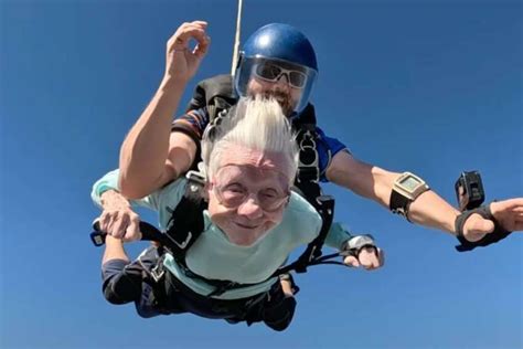 104 Year Old Woman Tries To Become World S Oldest Person To Skydive