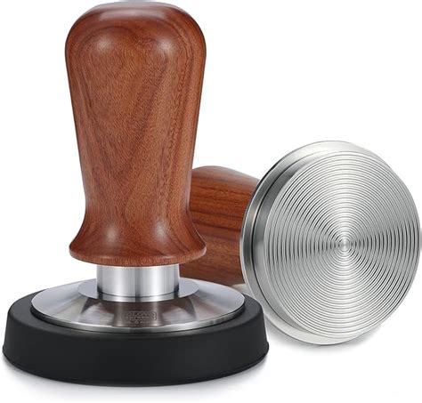 Amazon Yoloyo Mm Espresso Tamper Walnut Wooden Handle Coffee