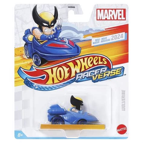 Wolverine Marvel Racer Verse Hot Wheels Mattel Card Damage Big Potato NZ