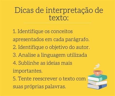 Dicas de como melhorar sua interpretação de texto Cai direto no Enem