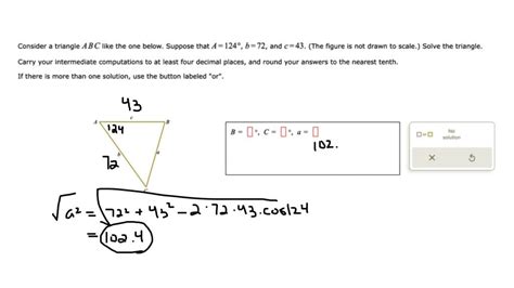 SOLVED Consider A Triangle ABC Like The One Below Suppose That A 124