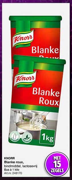 Knorr Blanke Roux Bindmiddel Lactoswvrij Aanbieding Bij Bidfood