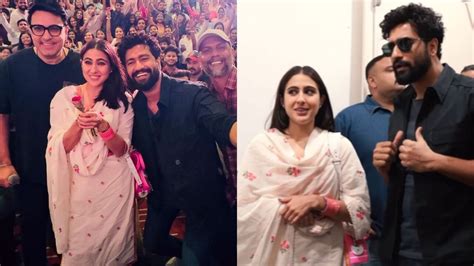 Zhzb Promotions Vicky Kaushal Sara Ali Khan Caught Interacting With Young Minds See Video