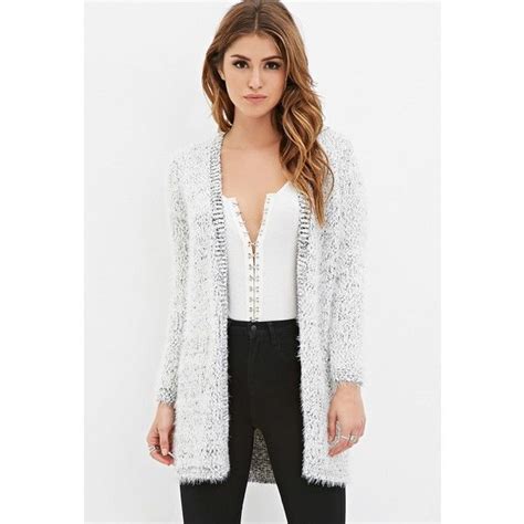 Forever 21 Forever 21 Womens Fuzzy Knit Longline Cardigan 33 Liked