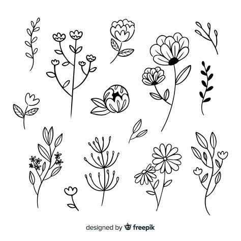 Desenho Ramo De Flor