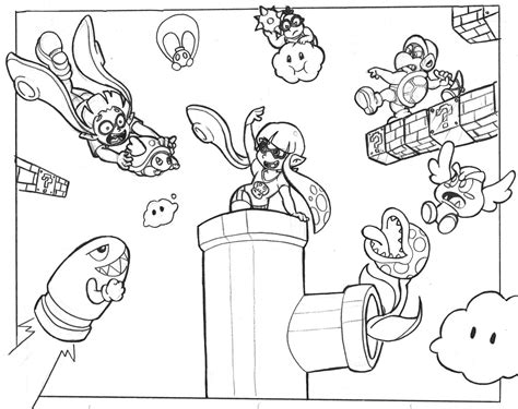 Super Mario Maker Coloring Pages At Free Printable Colorings Pages To Print