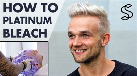 Platinum Blonde Hair For Men How To Bleach Mens Hair Silver Fox Hair Youtube