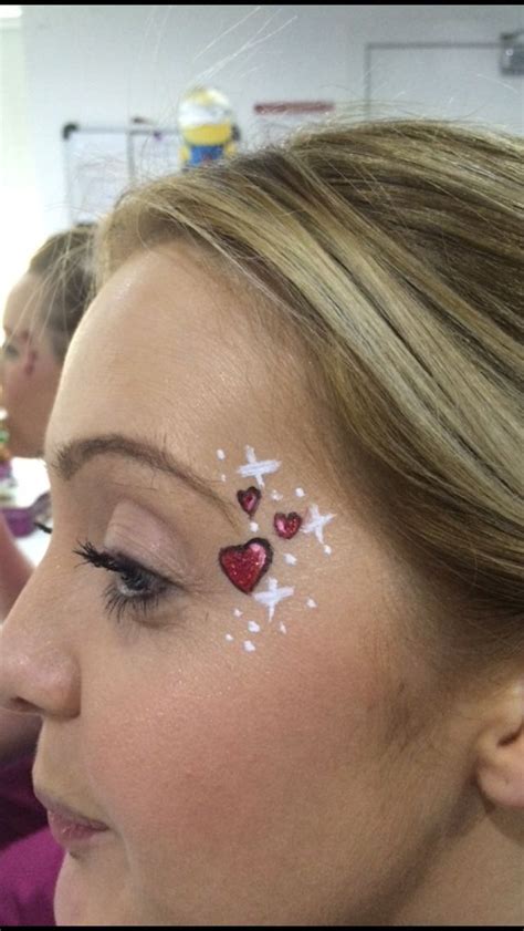 Valentines Face Painting Sparkly Hearts Easy Face Painting Designs Face Painting Designs