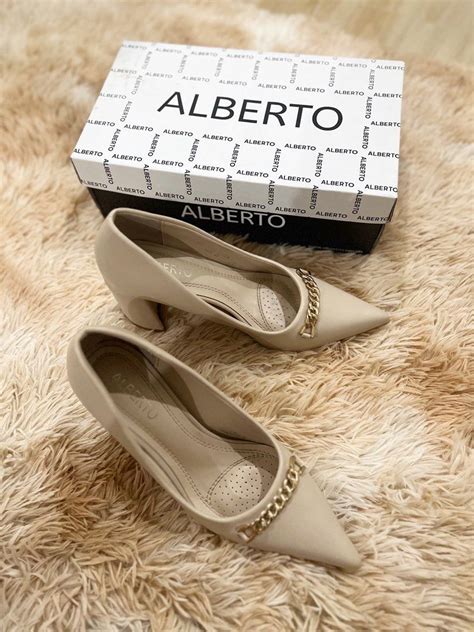 ALBERTO Nude Heels On Carousell