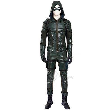 Arrow Season 5 Green Arrow Oliver Queen Cosplay Costume