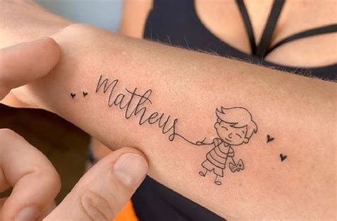 Tatuajes De Nombres De Hijos Insp Rate Con Estas Ideas Muy Bonitas Y