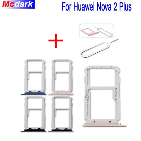 For Huawei Nova 2 Plus Sim Card Holder Tray Card Slot Sd Card Slot Holder Adapter Replacement