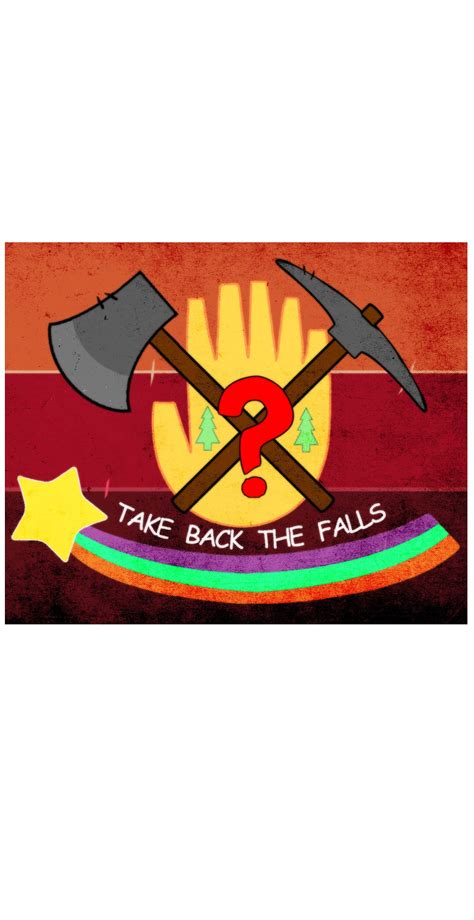 Gravity Falls Banner Take Back The Falls Etsy