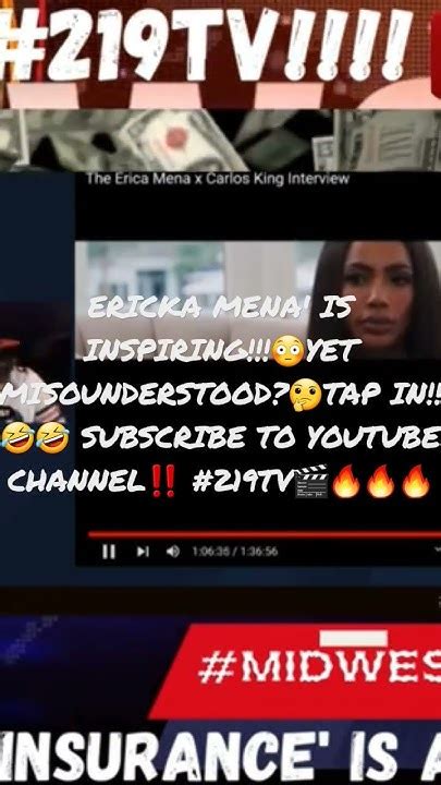 219tv🎬🔥🔥reaction To Ericka Menas Carlos King Interview 👀 🏾 Youtube