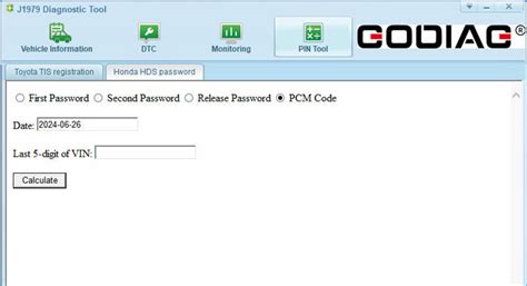 Godiag Gd J Calculate Honda Hds Password And Pcm Code Guide