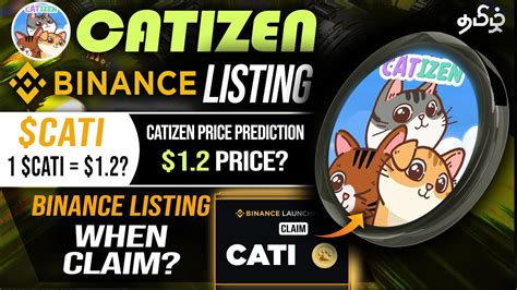 Catizen Price 1 2 Binance Listing Catizen Catizen Price