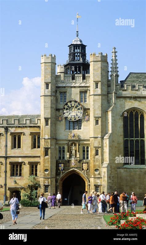 Trinity College Cambridge Great Court Clock Tower University