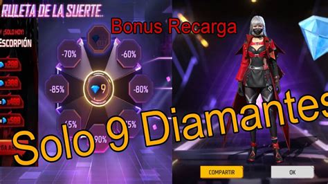 Con 9 Diamantes Ruleta De La Suerte Bonus Recarga