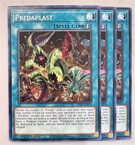 Yugioh X3 Predaplast Lds3 En078 Common 1st Ed 3x Yu Gi Oh Tcg Predaplant Set Ebay