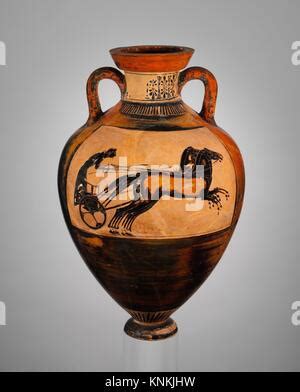 Terracotta Panathenaic Prize Amphora Jar Culture Greek Attic