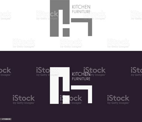 Logo Badge Or Label Inspiration With Furniture Stock Illustration