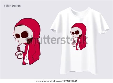 Cool Cartoon Skull Sunglasses Backwards Cap Stock Vector Royalty Free