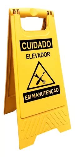 Placa De Sinaliza O Tipo Cavalete Elevador Em Manuten O Mercadolivre