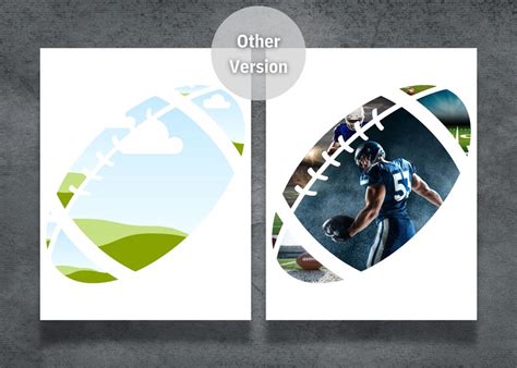 Football Photo Collage Editable Canva Template American Football