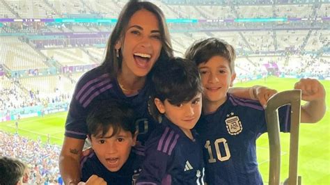 Así Celebraron Antonela Y Los Hijos De Messi La Clasificación