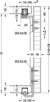 Herraje Para Puerta Corredera Eku Clipo H Vf Juego H Fele Espa A