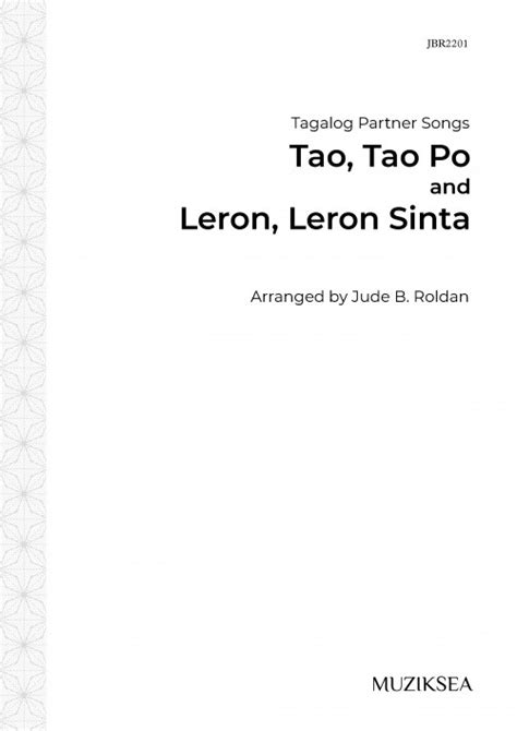 Tao Tao Po And Leron Leron Sinta Sa