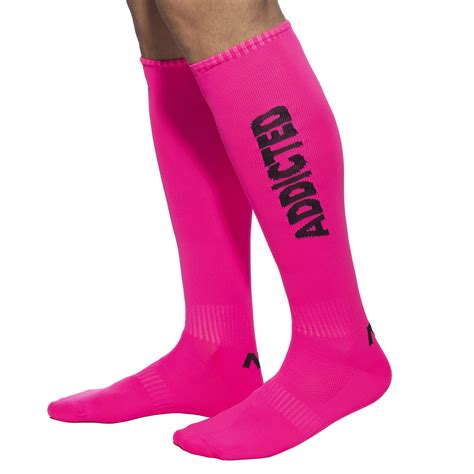 Addicted Chaussettes Hautes Neon Rose Fluo INDERWEAR